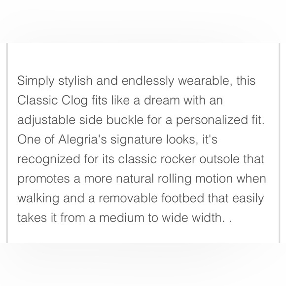 Alegria Classic Upgrade Shoe Clog Size 38/ 8.5 - Picture 2 of 14